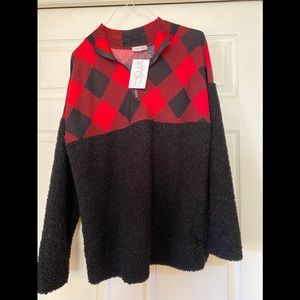 Buffalo plaid pullover